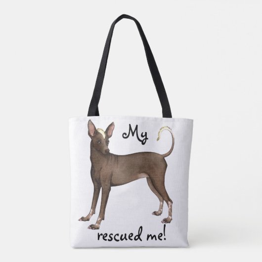Xoloitzcuintli Rettung Tasche (Rückseite)