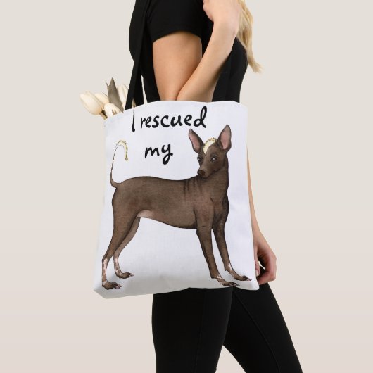 Xoloitzcuintli Rettung Tasche (Von Nahem)