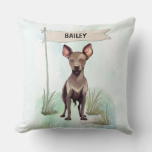 Xoloitzcuintli Wasserfarben personalisierter Hund