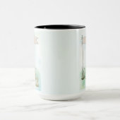 Xoloitzcuintli Wasserfarben personalisierter Hund Tasse (Zentrum)