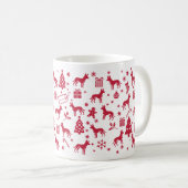 Xoloitzcuintli Weihnachtsdesign Kaffeetasse (VorderseiteRechts)