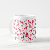Xoloitzcuintli Weihnachtsdesign Kaffeetasse (Vorderseite Links)