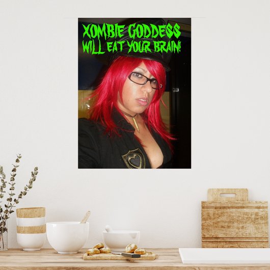 Xombie Goddess Poster (Küche)