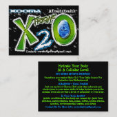 Xooma X2O A Toast 2Health Visitenkarte (Vorne/Hinten)