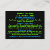 Xooma X2O A Toast 2Health Visitenkarte (Rückseite)