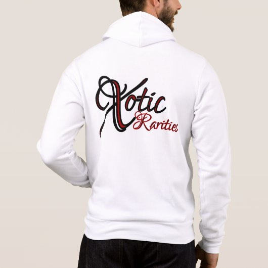 "Xotic Raritäten" Voll-ReißverschlussHoodie Hoodie (Rückseite)