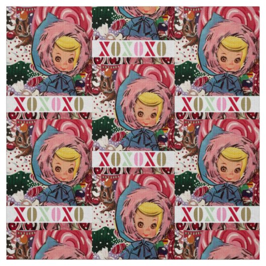 XOX Frau Susie Skier Fabric Stoff (Muster)