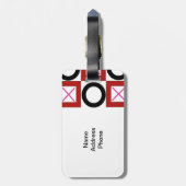 XOX Hugs and Kisses Design Gepäckanhänger (Rückseite vertikal)