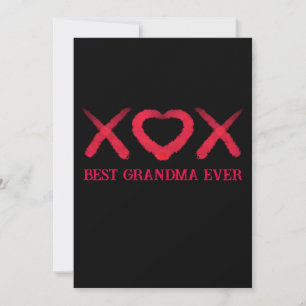 Xox, Liebe, Küsse, Valentinstag Design, beste Oma  Einladung