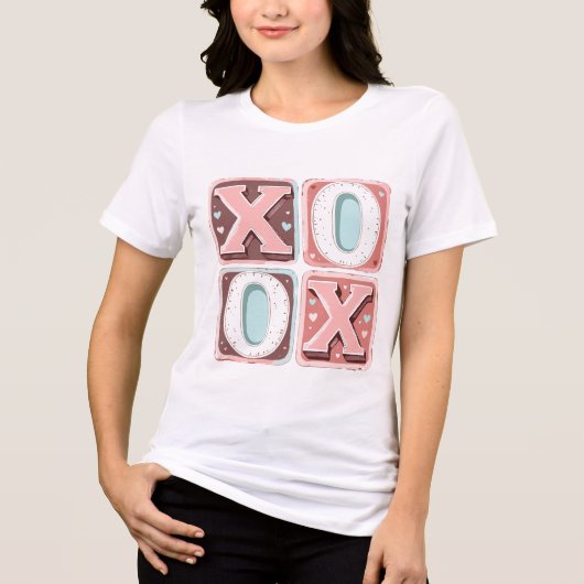 XOX Vintage Romantik Tri-Blend Shirt (Vorderseite)