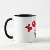 XOXNO Funny Anti Valentine Heart Cherry Tasse (Links)