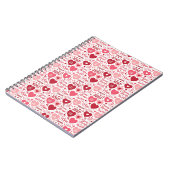 XOXO & Always Be Mine Pink Rot Notizblock (Linke Seite)