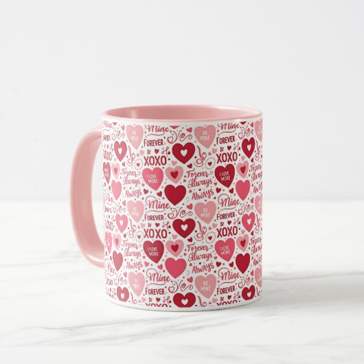 XOXO & Always Be Mine  Tasse (Vorderseite Links)
