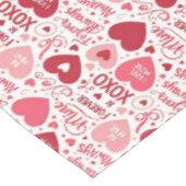 XOXO & Always Be Mine Tischdecke (Schrägansicht)