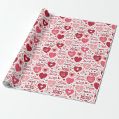 XOXO & Always Be Mine Valentinstag-Geschenkpapier Geschenkpapier (Ungerollt)