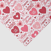 XOXO & Always Be Mine Valentinstag Seidenpapier (Detail)