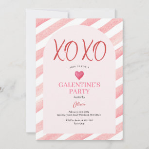 XOXO Arch Pink Galentiner Abendessen Valentine Einladung