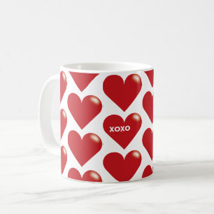 XOXO auf Hitze Kaffeetasse