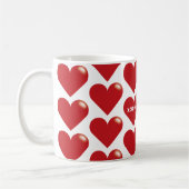 XOXO auf Hitze Kaffeetasse (Links)