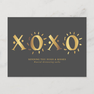 XOXO   AUSSENDEN VON HUGS & KISSES POSTKARTE