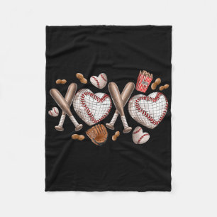 Xoxo Baseball Boys Valentinstag Shirts Männer Frau Fleecedecke