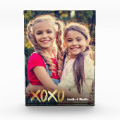 XOXO Best Friends Foto Gold Script BESTE FREUNDIN (Vorderseite)