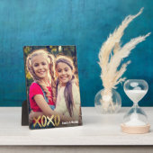 XOXO Best Friends Foto Gold Script BESTE FREUNDIN Fotoplatte (Seite)