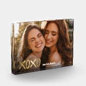 XOXO Best Friends Gold Script BESTE FREUNDIN Fotoblock (Links)
