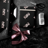 XOXO Blush Pink | Handgeschriebenes Pinselskript Geschenkpapier
