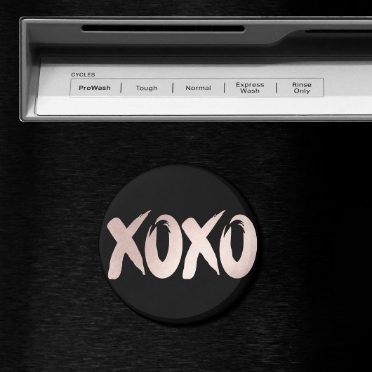 XOXO Blush Pink | Handgeschriebenes Pinselskript Magnet