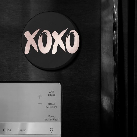 XOXO Blush Pink | Handgeschriebenes Pinselskript Magnet