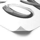 XOXO Brush Schriftart Poster (Ecke)