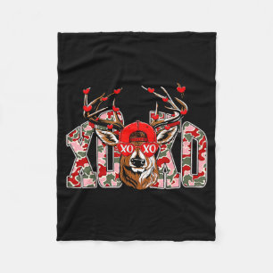 Xoxo Camo Bock Hirschjagd Valentinstag Jungen K Fleecedecke