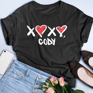 Xoxo Cody Rigsby Pelo Workout Niedlicher Valentins T-Shirt
