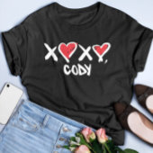 Xoxo Cody Rigsby Pelo Workout Niedlicher Valentins T-Shirt