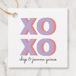 XOXO Colorblock Geschenkanhänger