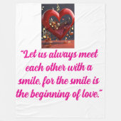 "XOXO Cosy: Soft & Romantic Blankets" Fleecedecke (Vorderseite)