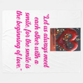 "XOXO Cosy: Soft & Romantic Blankets" Fleecedecke (Vorderseite (Horizontal))