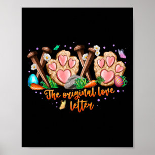Xoxo Die orale Liebe Letter Bunny Oaster Day for Poster
