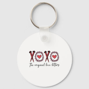 Xoxo Die ursprünglichen Liebe Buchstaben Retro übe Schlüsselanhänger