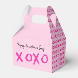 XOXO Einfaches Happy Galentine's Day Pink Geschenkschachtel