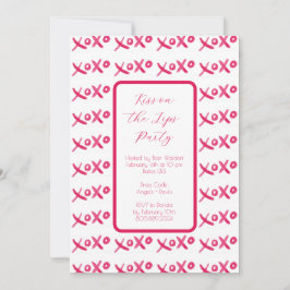 XOXO-Einladung handgemalt Einladung