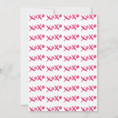 XOXO-Einladung handgemalt Einladung (Rückseite)