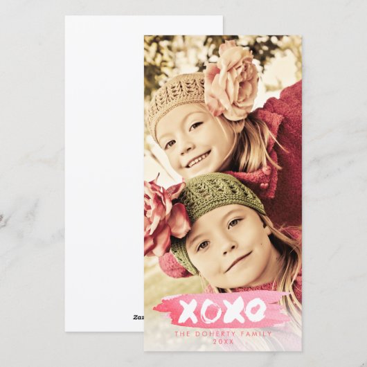 XOXO FEIERTAGSKARTE (Vorne/Hinten)