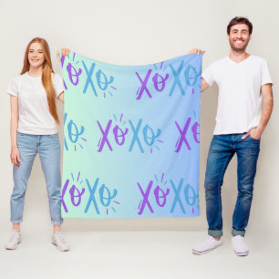 XOXO Fleece Blanket