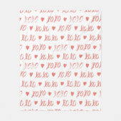 XOXO FLEECEDECKE (Vorderseite)