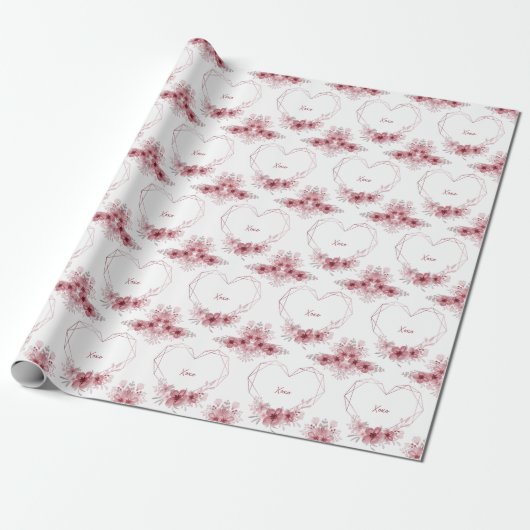 Xoxo floral Packpapier (Ungerollt)