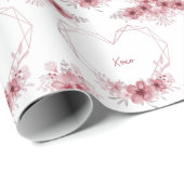 Xoxo floral Packpapier (Rolleneckpunkt)