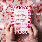 XOXO-Folienballon Galentinen Mädchen Einladung