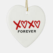 XOXO Forever Romantische Rote Valentine Ornament (Rechts)